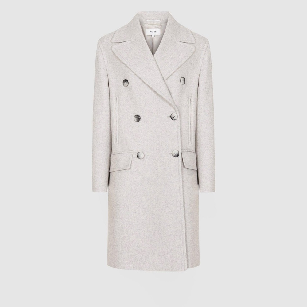 REISS ALYX MELANGE WOOL BLEND COAT